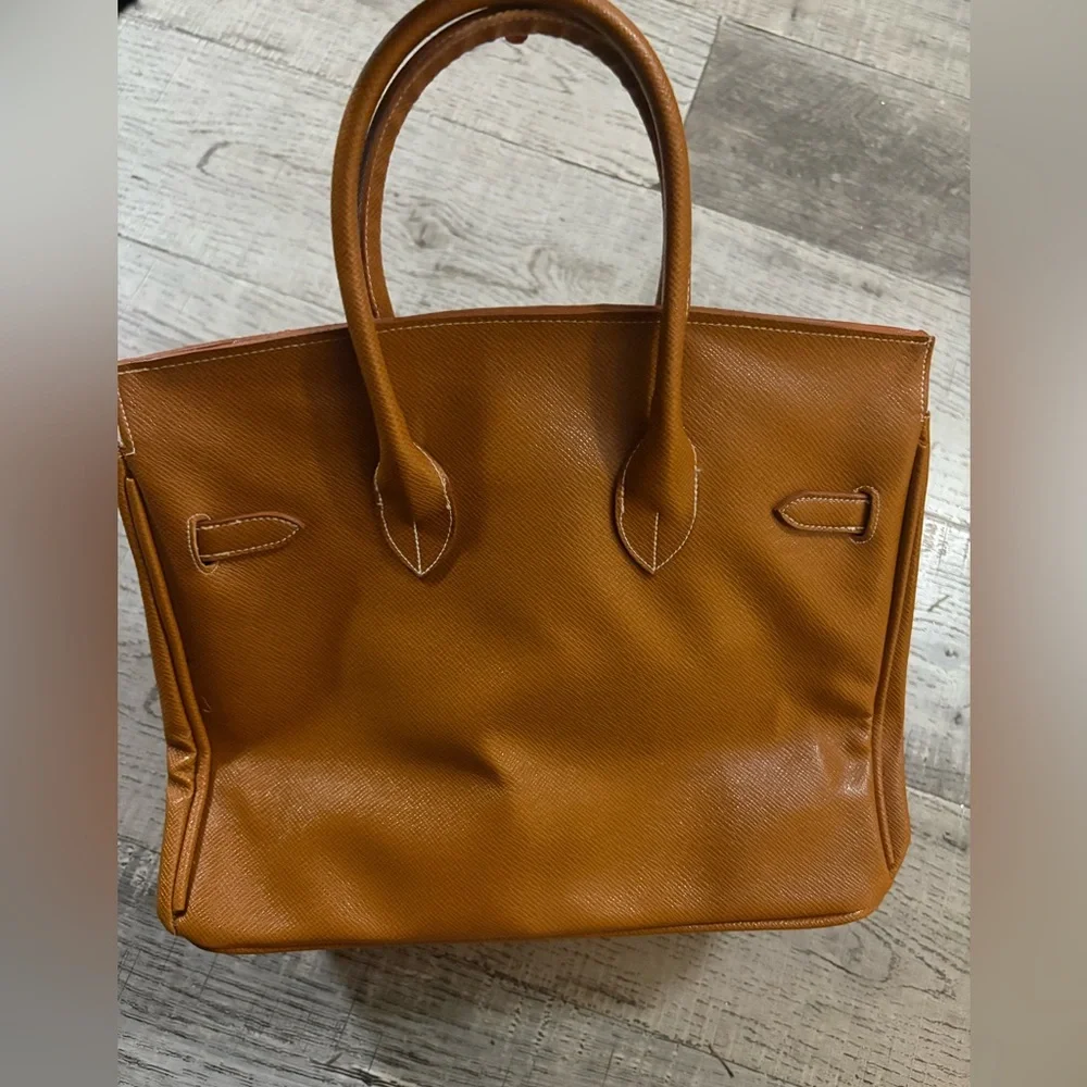 Brown Leather Tote Bag - Picture 3 of 5